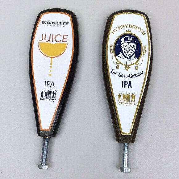 Lot of 2 Everybody's Brewing Tap Handles Foggy Goggles Local Logger Cryo Chronic - Picture 4 of 6